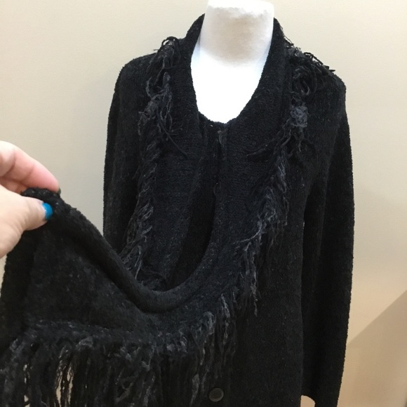 Longline Cardigan w/Scarfe Size 14 - Picture 5 of 10